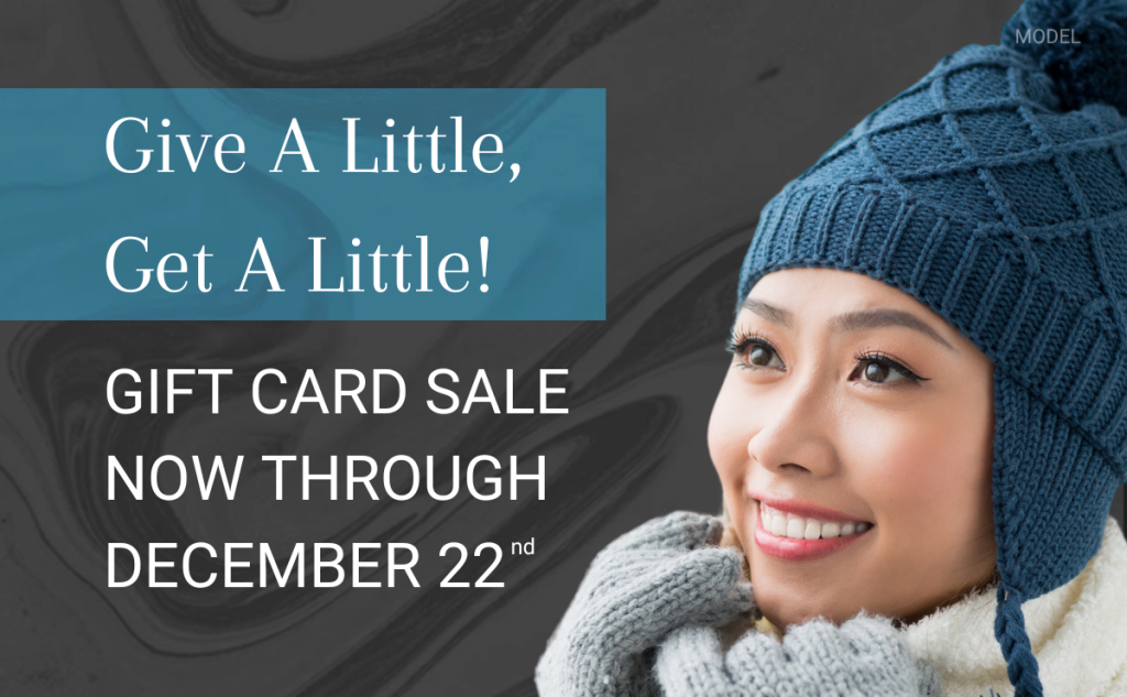 Give a little, get a little gift card sale starts now!