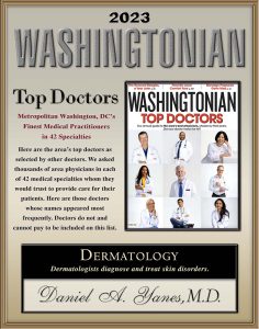 Daniel A. Yanes Virtual Plaque for Website: Washingtonian Top Doctor 2023