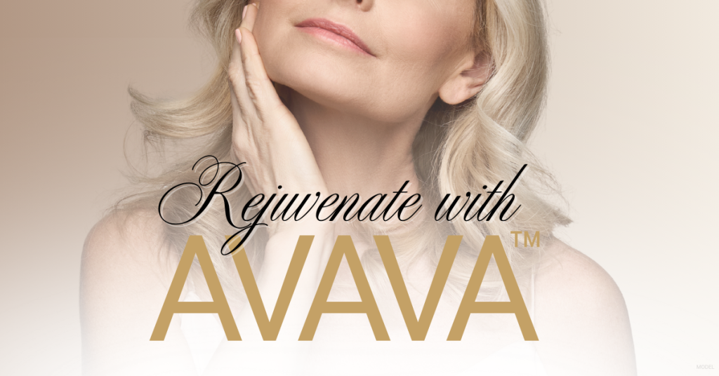 Rejuvenate with AVAVA. (with model image)